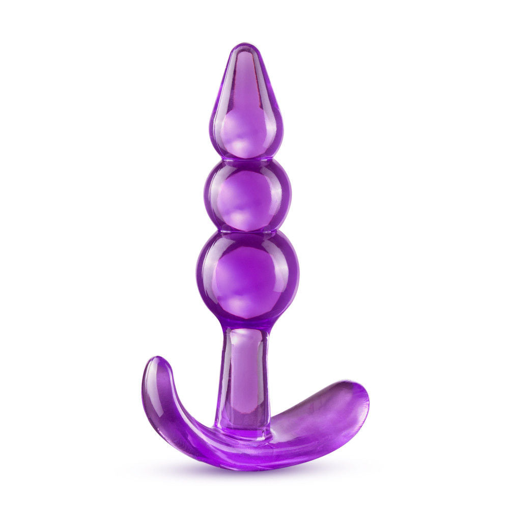 B Yours - Triple Bead Anal Plug - Purple