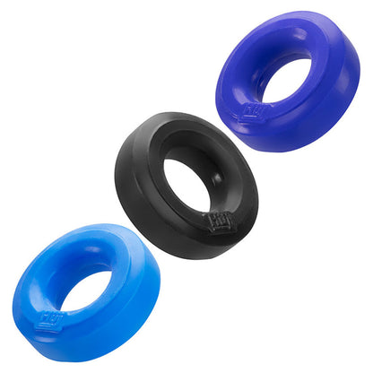 Hunkyjunk Huj3 C-Ring 3 Pk - Blue / Multi