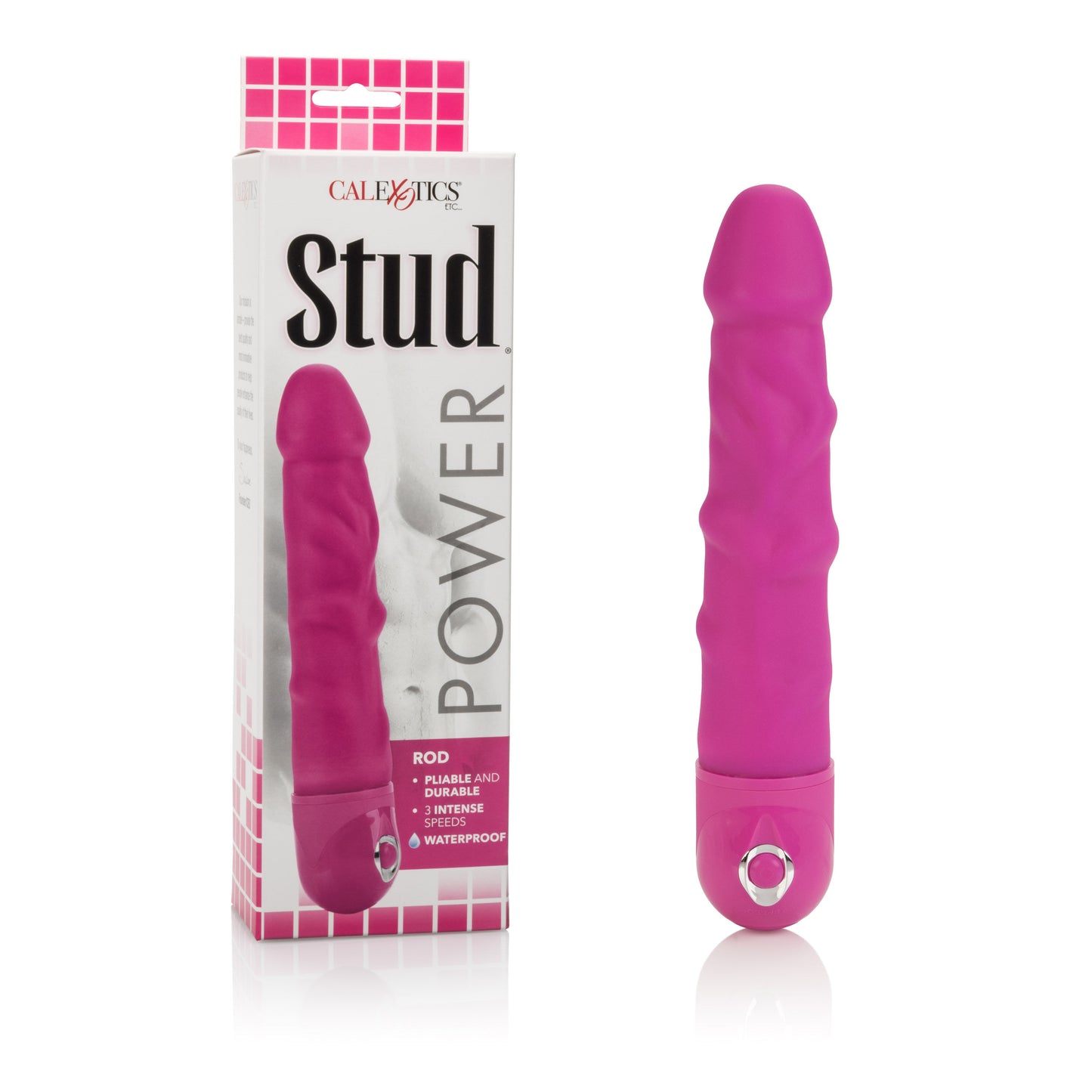 \"Waterproof Power Stud Rod Dong - Pink\"