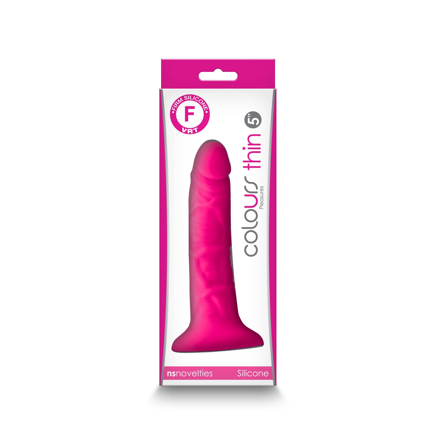 Colours - Pleasures - Thin 5 Inch Dildo - Black