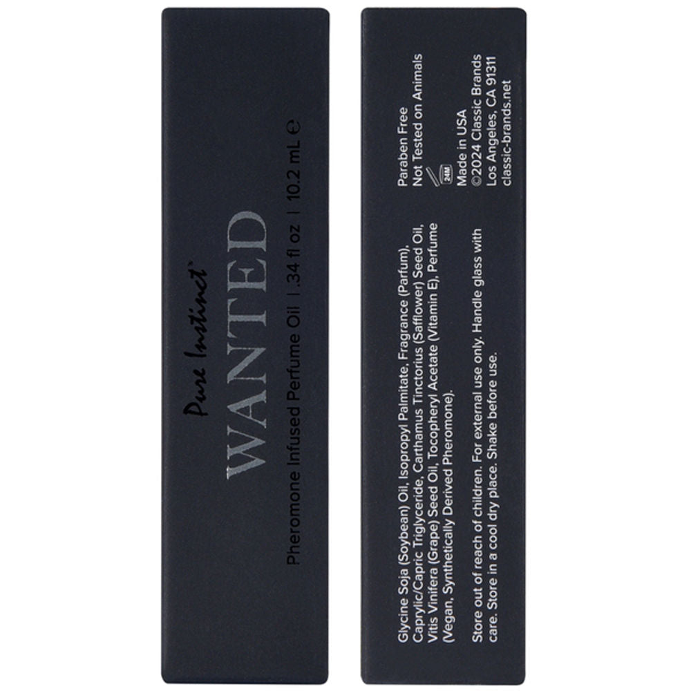 Pure Instinct Pheromone Perfume Oil Wanted 10.2 ml 0.34 ml