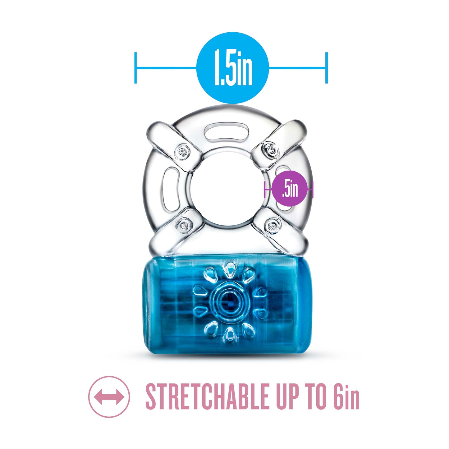 Play With Me - Pleaser Rechargeable C-Ring - Blue