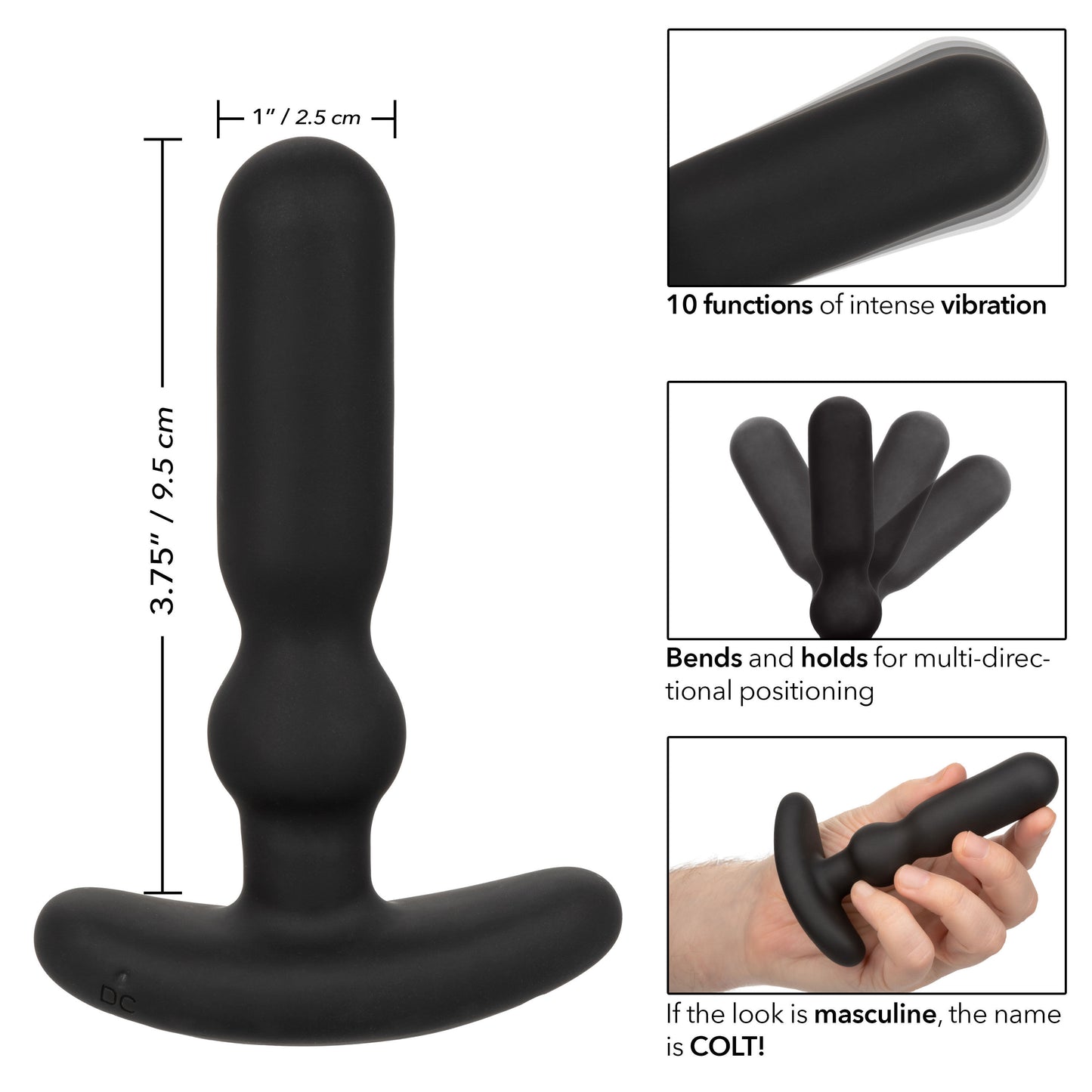 Colt Rechargeable Anal-T - Black