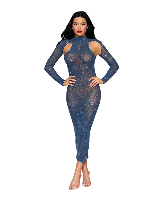 Bodystocking Gown Dmnd - One Size - Navy