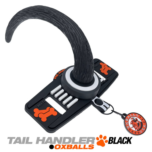 Tail Handler - Belt Strap Show Tail -  Black