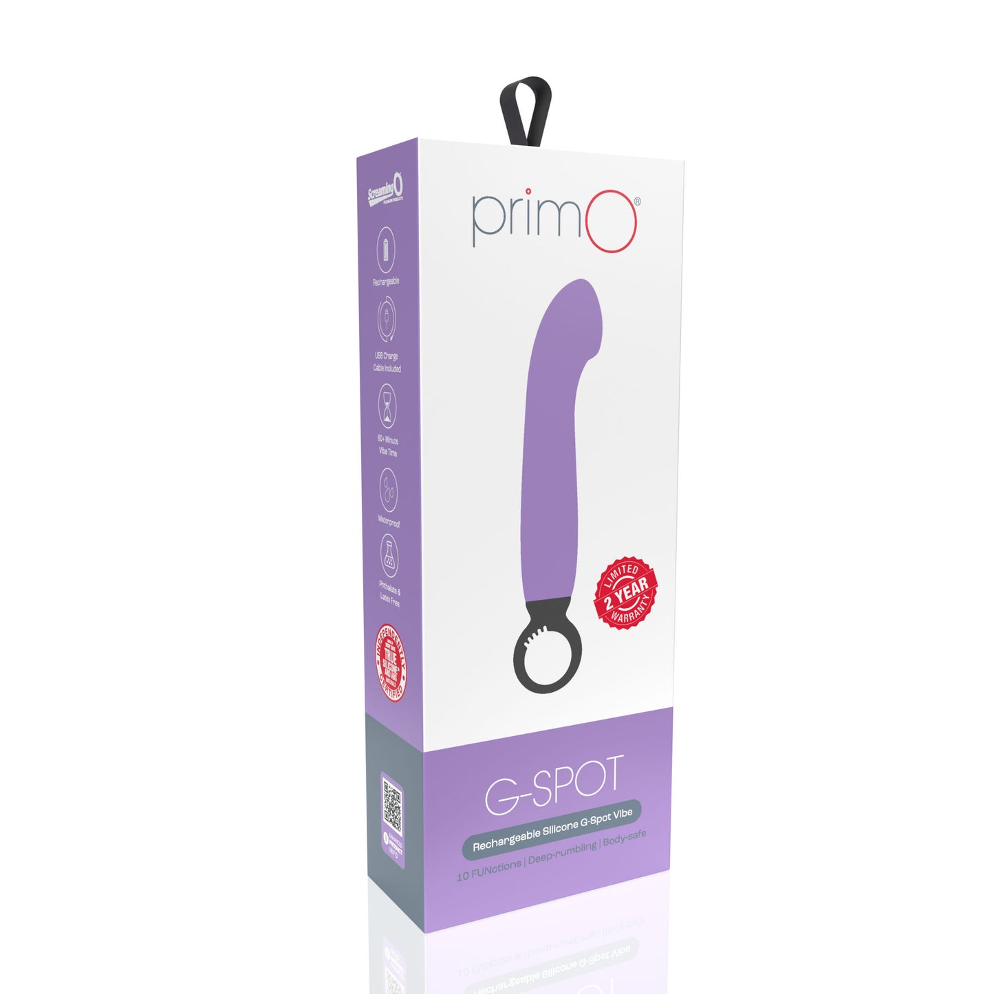 Primo G-Spot Rechargeable Vibrator - Blueberry