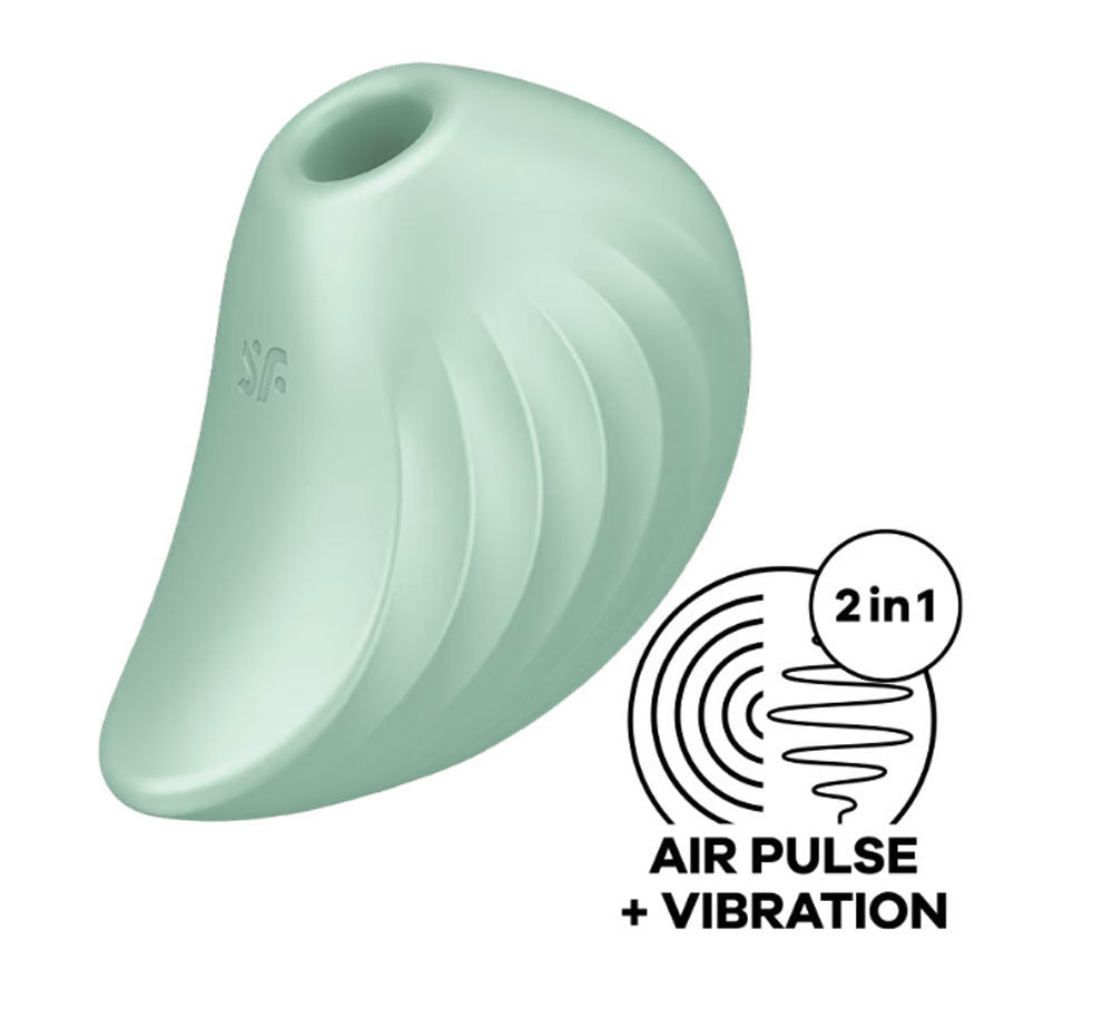 Satisfyer Pear Diver - Air Pulse Stimulator Plus Vibration - Mint