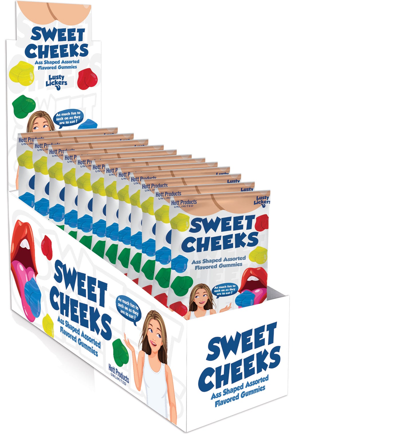 Sweet Cheeks Gummies - Ass Shaped Gummies -  Assorted Flavors