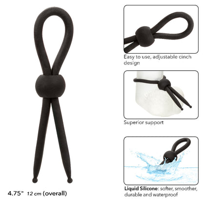 Alpha Liquid Silicone Lasso - Black