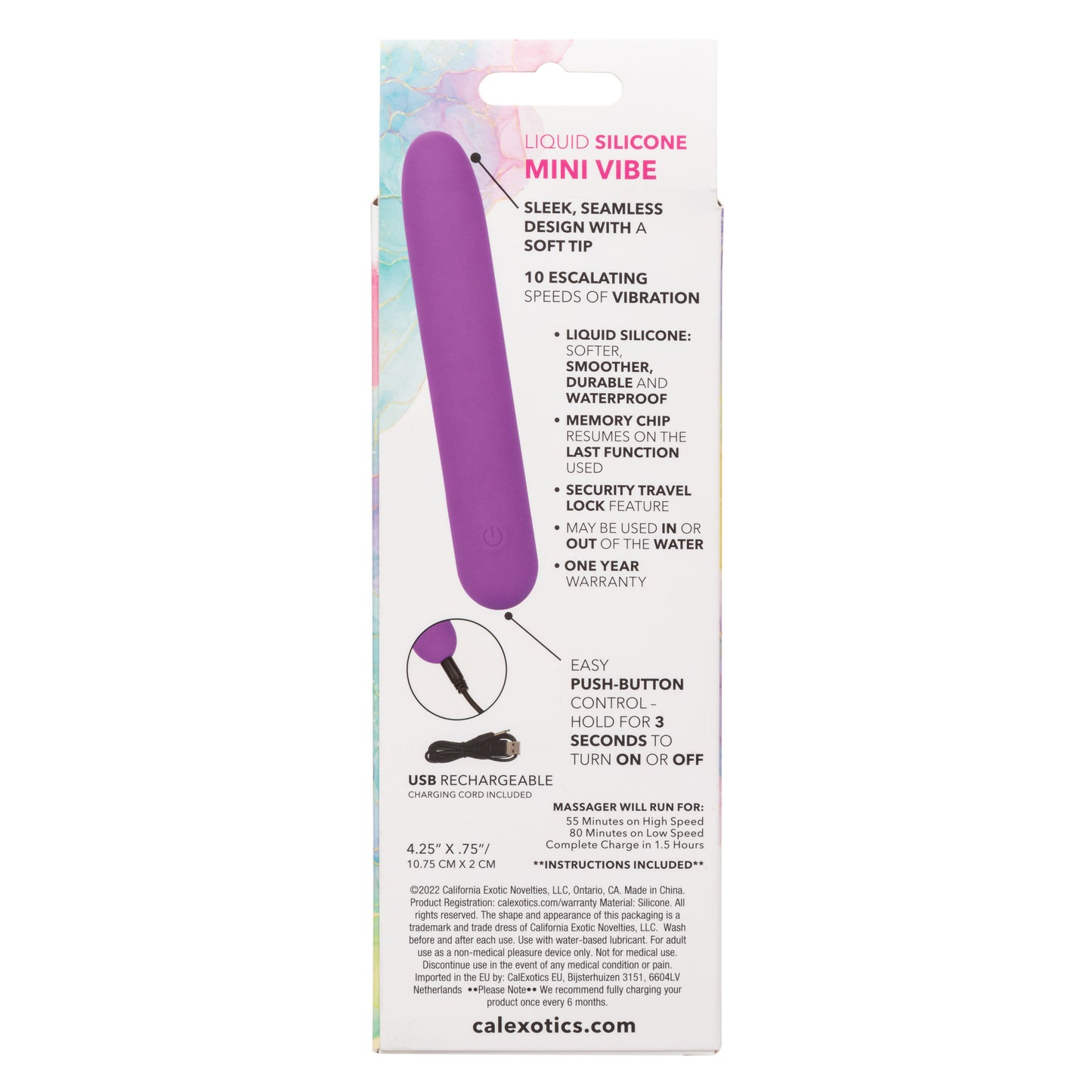 Bliss Liquid Silicone Mini G Vibe - Purple