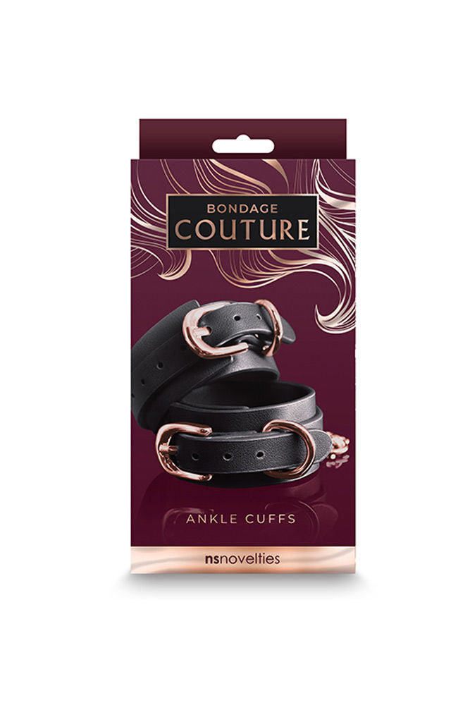 Bondage Couture - Ankle Cuffs - Black