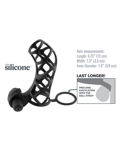 Fantasy X-Tensions Extreme Silicone Power Cage - Black