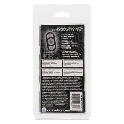 Alpha Liquid Silicone Commander Ring - Black