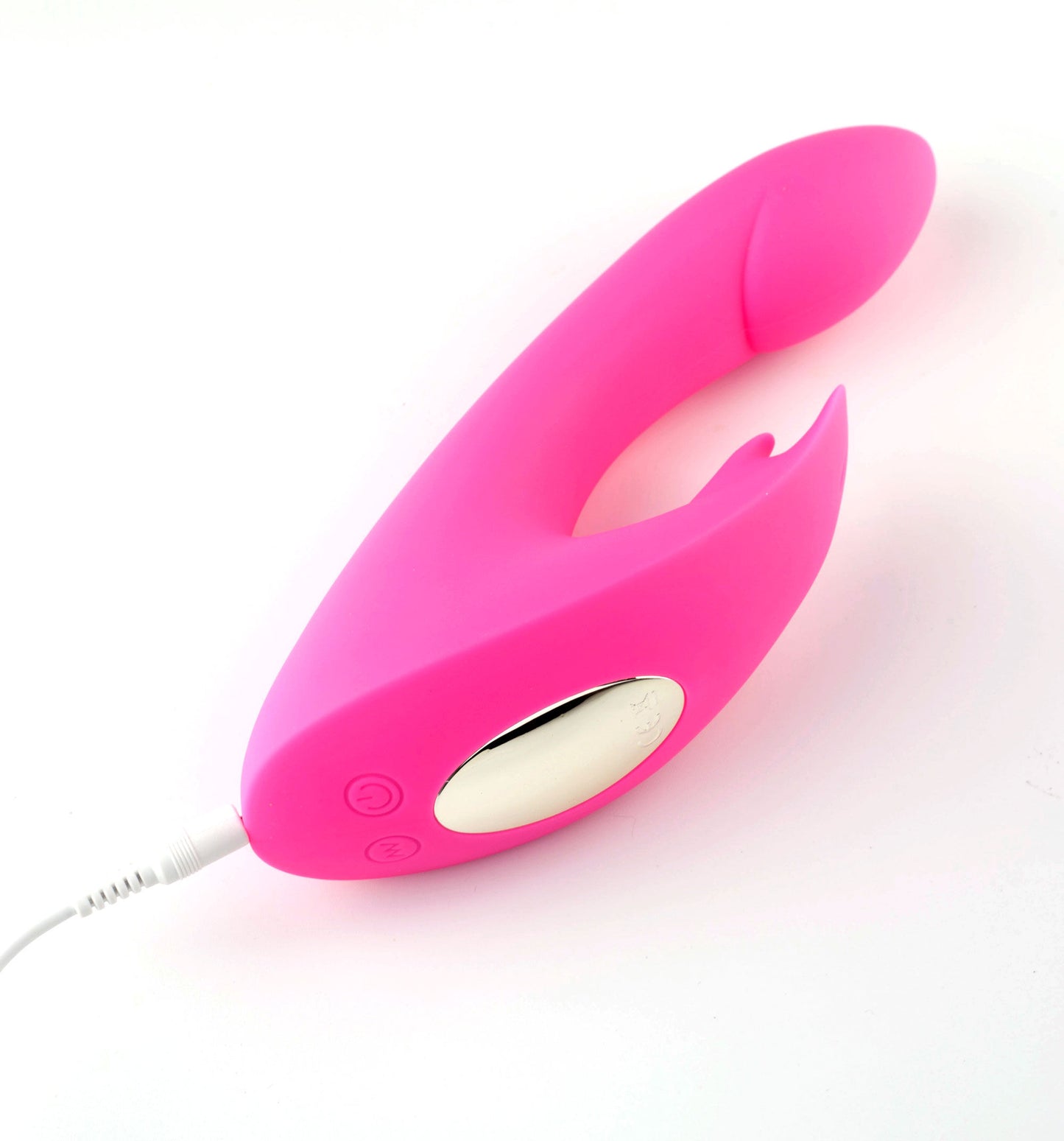 Leah USB Rechargeable Silicone 10-Function Rabbit Vibrator - Pink