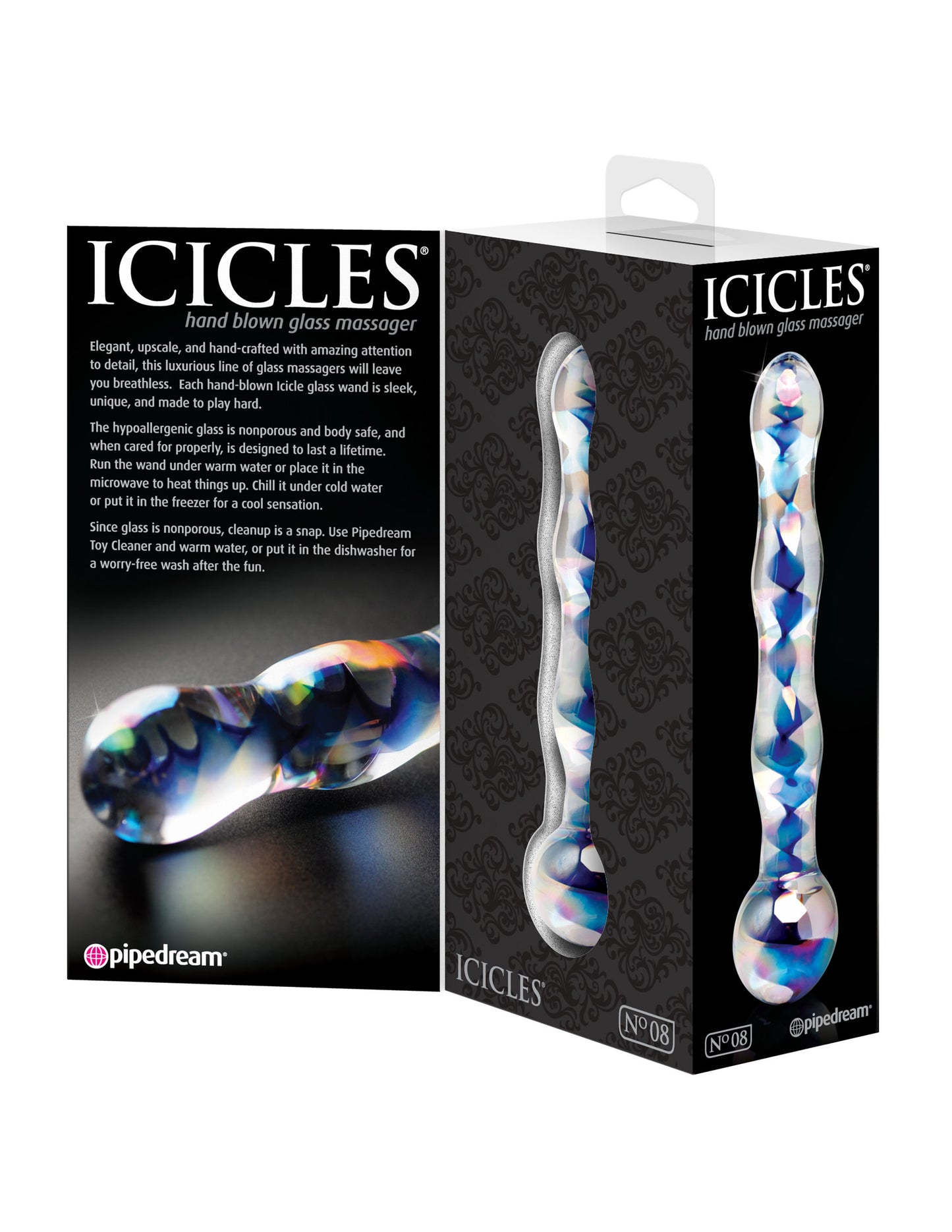 Icicles No. 8 - Clear / Blue