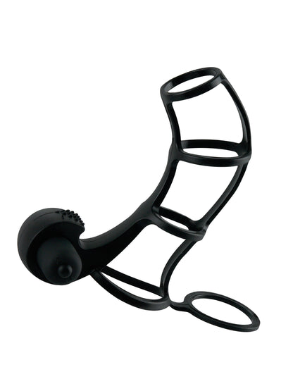 Fantasy X-Tensions Deluxe Silicone Power Cage  - Black