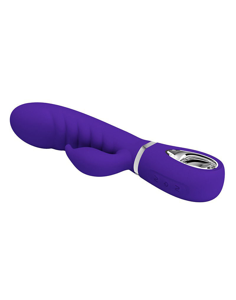 Prescott Super Soft Rabbit Silicone Vibrator -  Vibrator -Teal