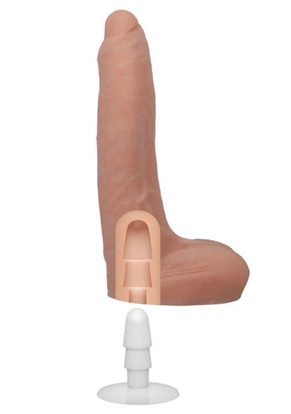 Signature Cocks - Owen Gray - 9 Inch Ultraskyn  Cock With Removable Vac-U-Lock Suction Cup - Skin Tone