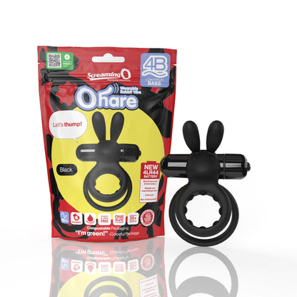 Screaming O 4b - Ohare Wearable Rabbit Vibe -  Black