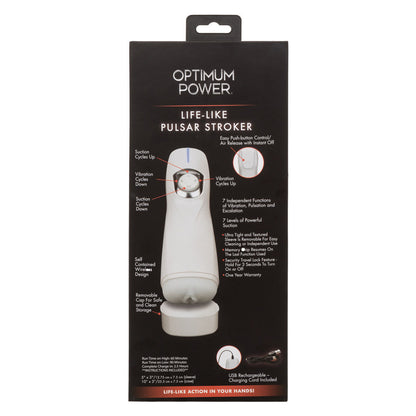 Optimum Power Lifelike Pulsar Stroker - White