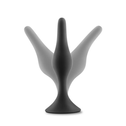 Anal Adventures Platinum - Silicone Beginner Plug  - Small - Black