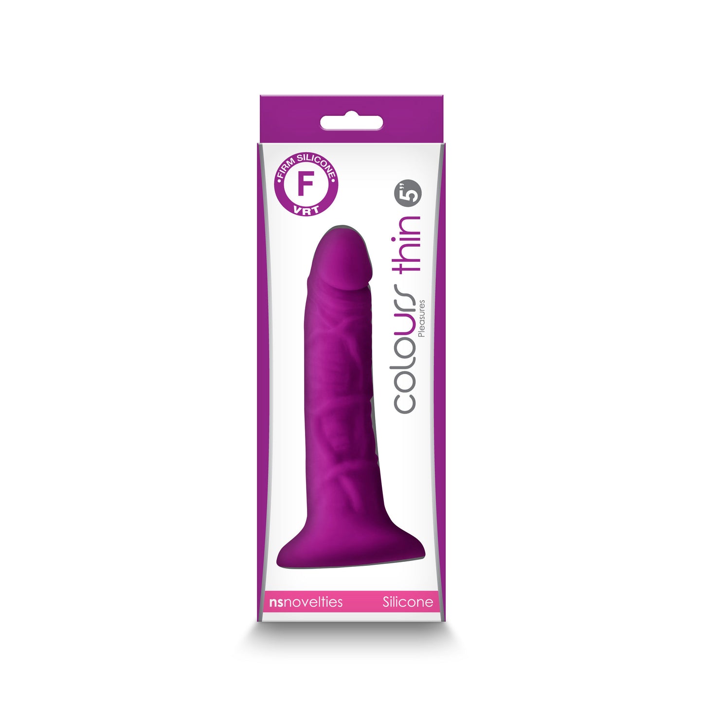 Colours - Pleasures - Thin 5 Inch Dildo - Black