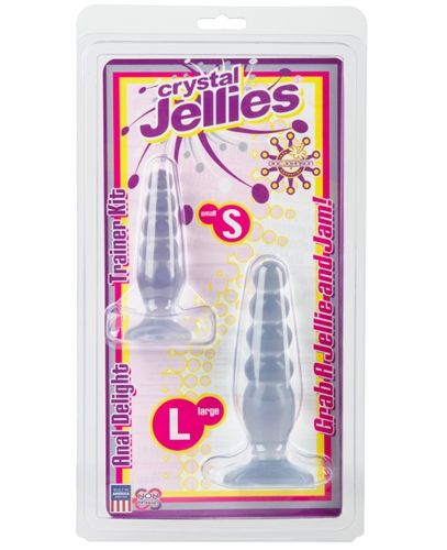 Crystal Jellies Anal Delight Trainer Kit - Clear