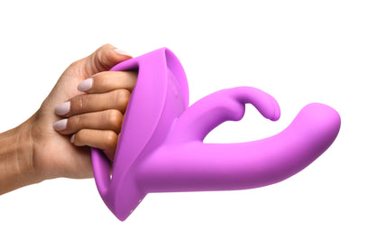 10x Come Hither Rocket Silicone Vibrator - Purple