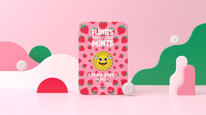 Flintts Mouth Watering Mints Strawberry Magic  -  F-Strength 225
