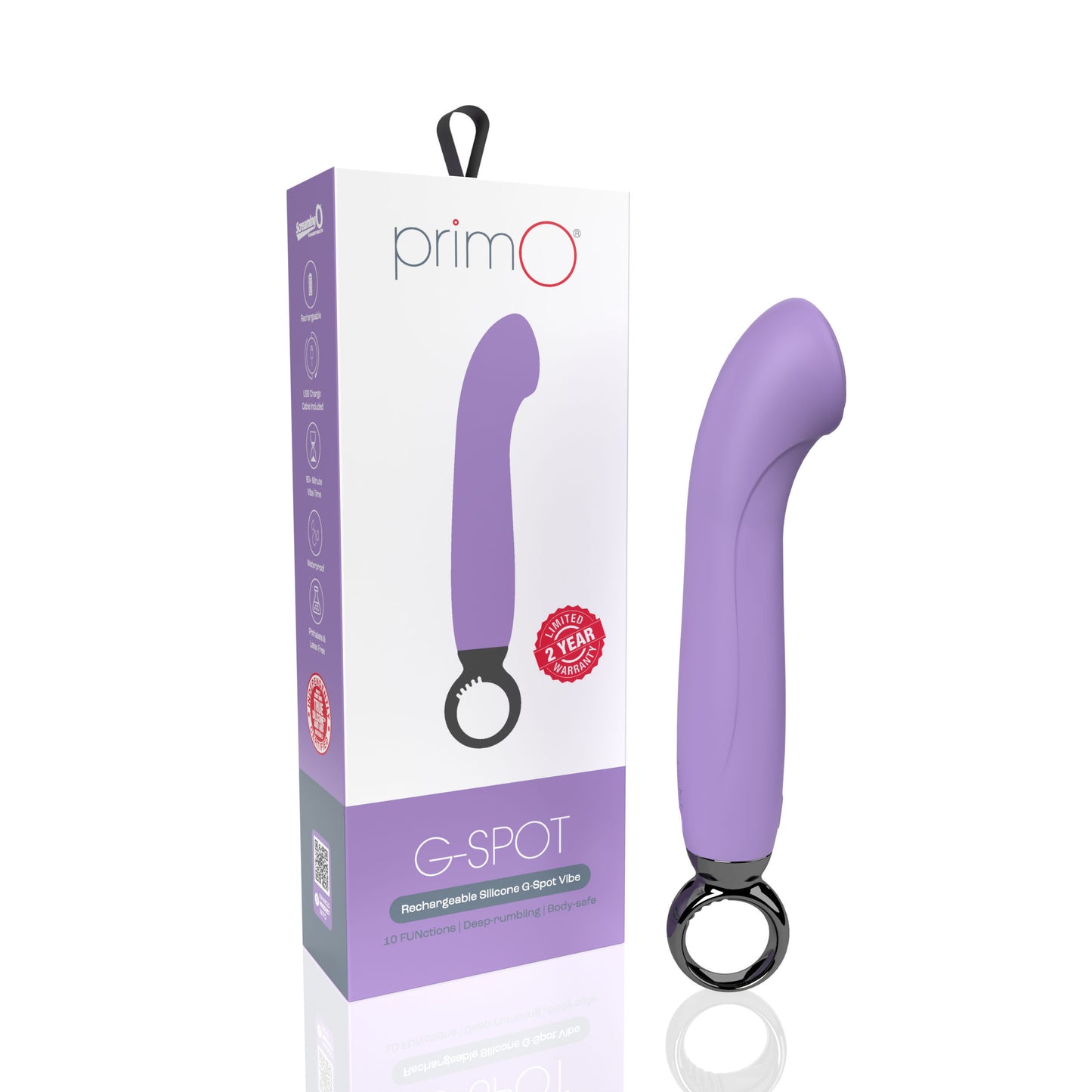 Primo G-Spot Rechargeable Vibrator - Blueberry