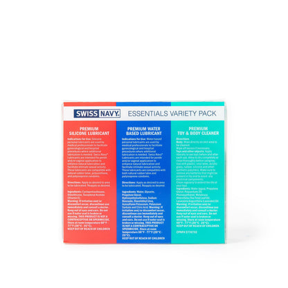 Swiss Navy Essentials Variety Pack 3-1oz