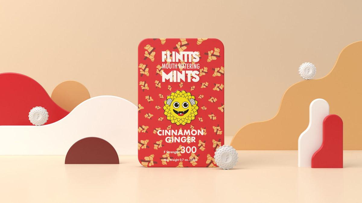 Flintts Mouth Watering Mints Cinnamon Ginger -  F-Strength 300