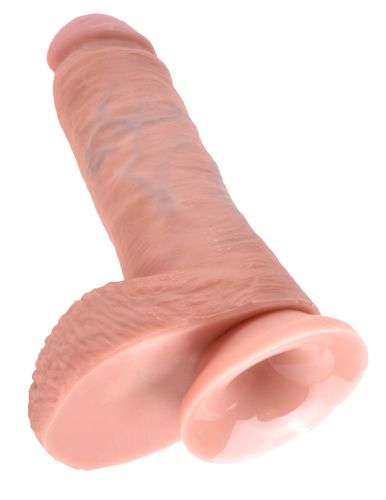 King Cock 8-Inch Cock With Balls - Flesh