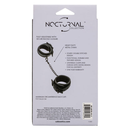 Nocturnal Collection Wrist Cuffs - Black