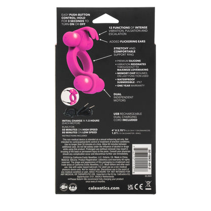 Silicone Rechargeable Rockin Rabbit - Pink