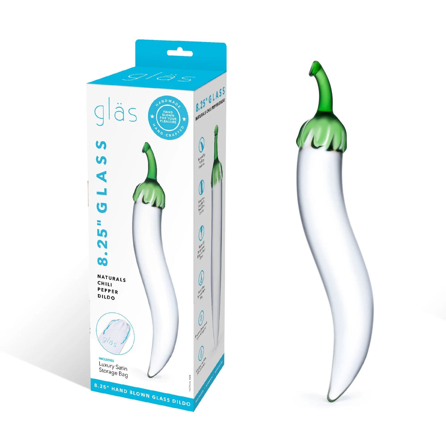 Glass Naturals Chili Pepper Dildo