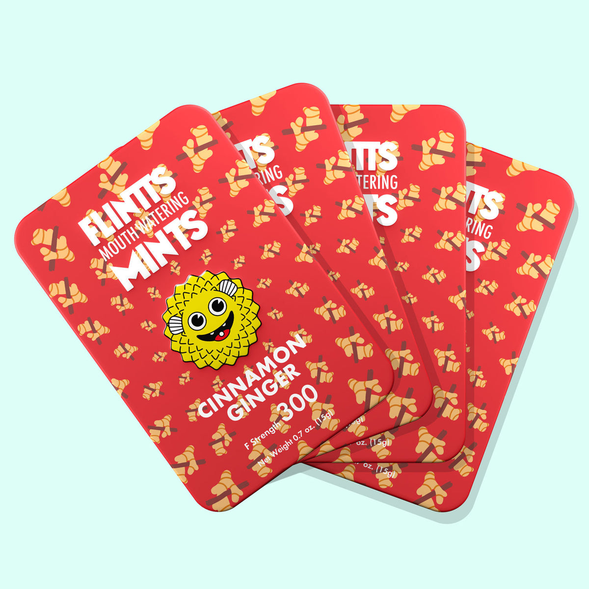 Flintts Mouth Watering Mints Cinnamon Ginger -  F-Strength 300