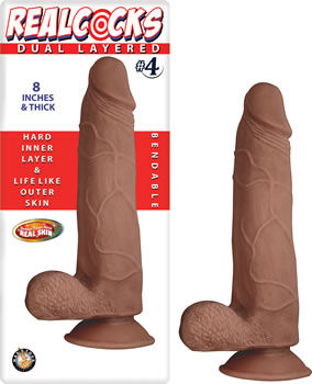 \"Realcocks Dual Layered #4 - Brown\"