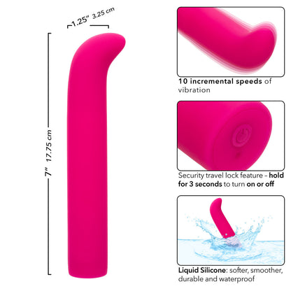 Rechargeable Classic Chic  Standard "G" Vibrator - Pink