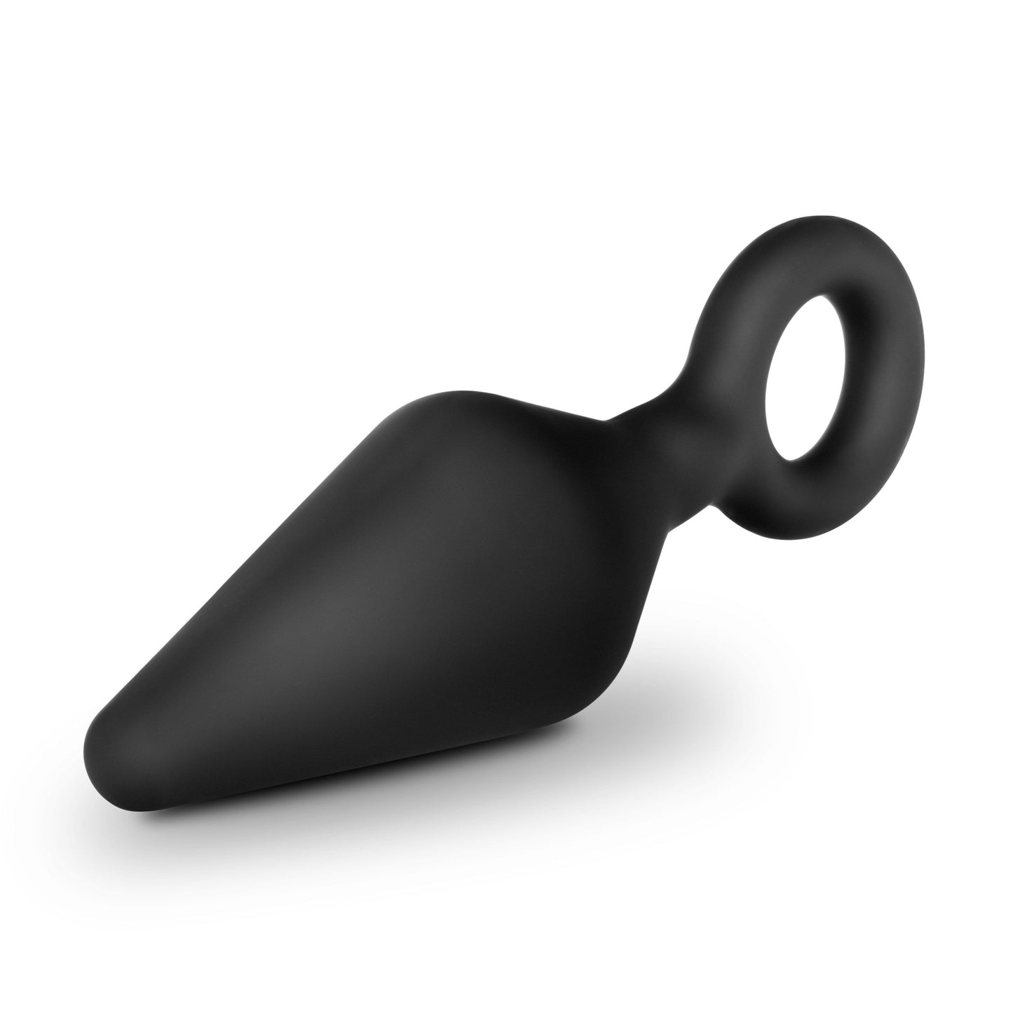 Anal Adventures Platinum - Silicone Loop Plug -  Large - Black