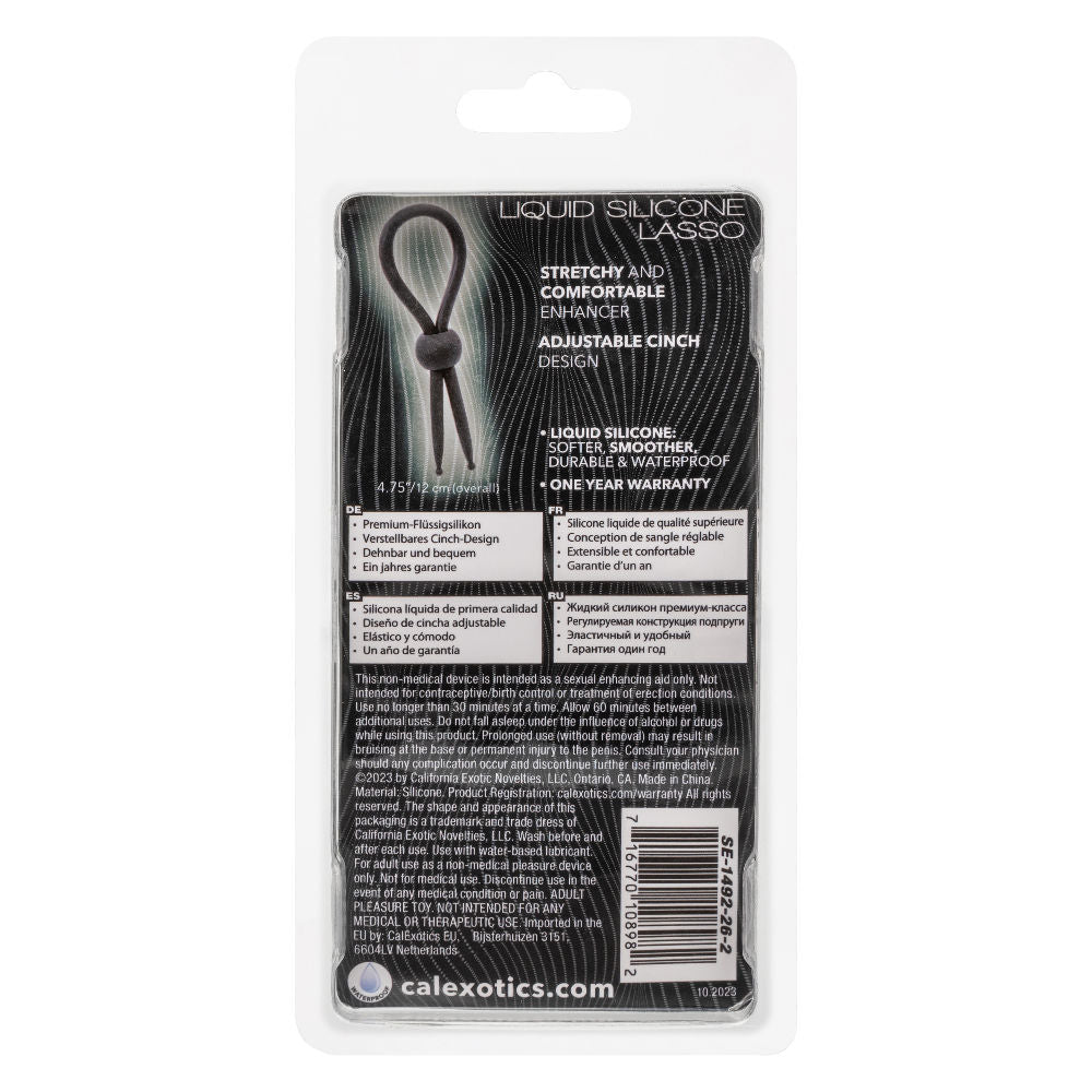 Alpha Liquid Silicone Lasso - Black