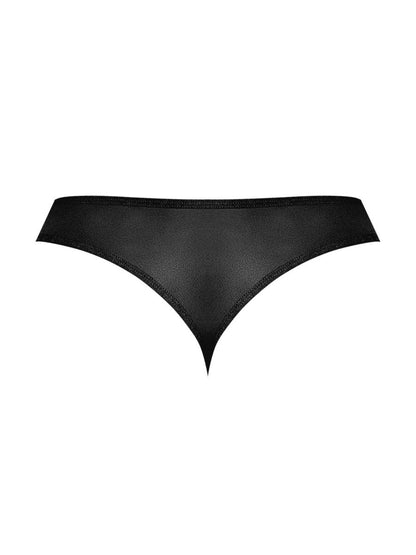 Sassy Lace - Open Ring Thong - Large/x-Large - Black