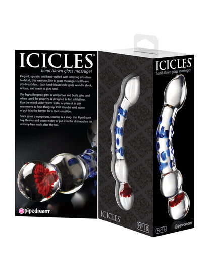 Icicles No. 18 - Clear / Blue