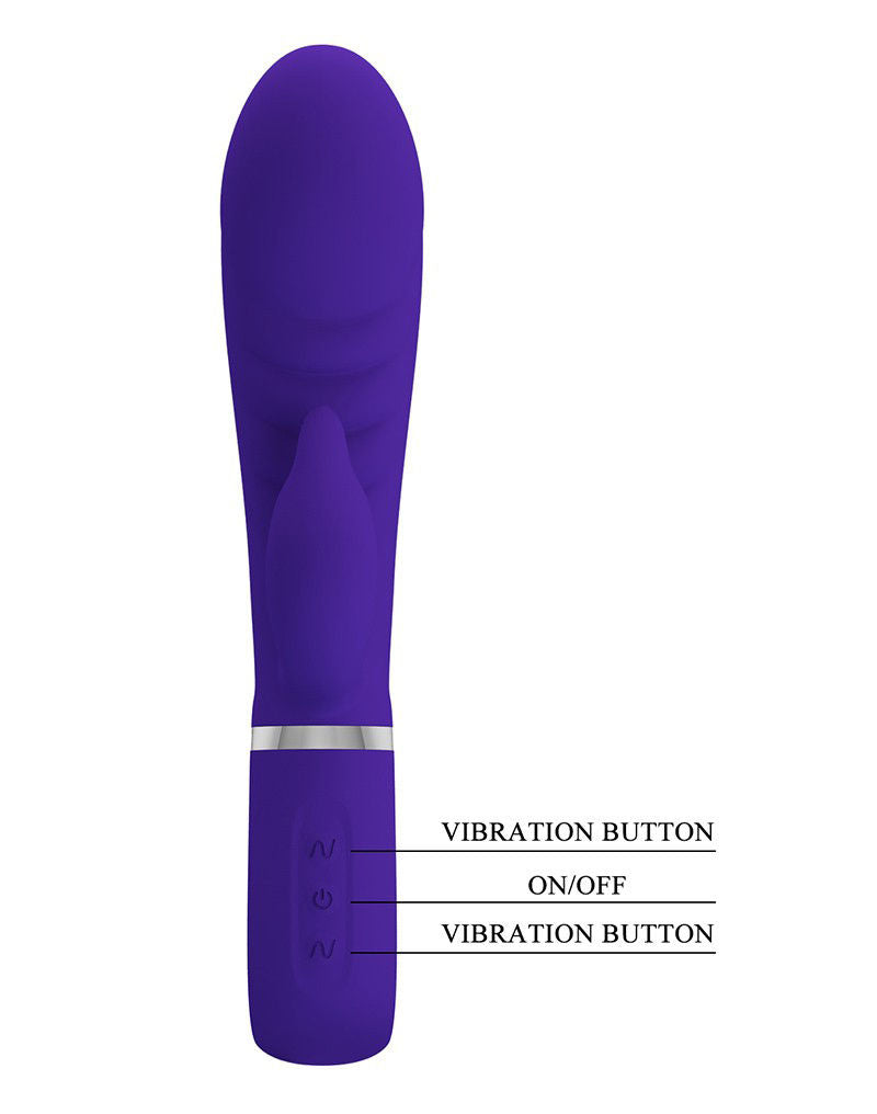 Prescott Super Soft Rabbit Silicone Vibrator -  Vibrator -Teal