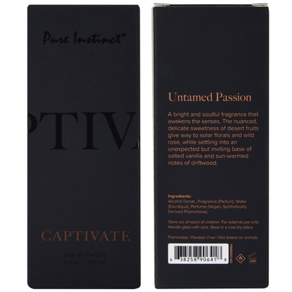 Pure Instinct Pheromone Eau De Parfum Captivate 2 Fl Oz 60 ml