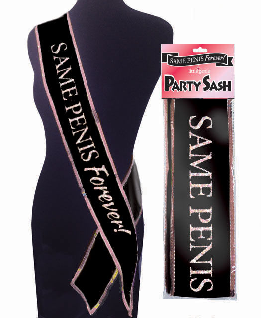 \"Same Penis Forever Sash\"