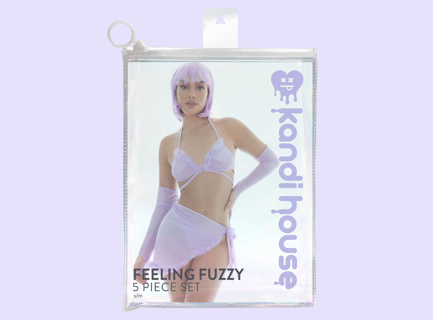 Feeling Fuzzy 5pc Set - Small/medium Lilac