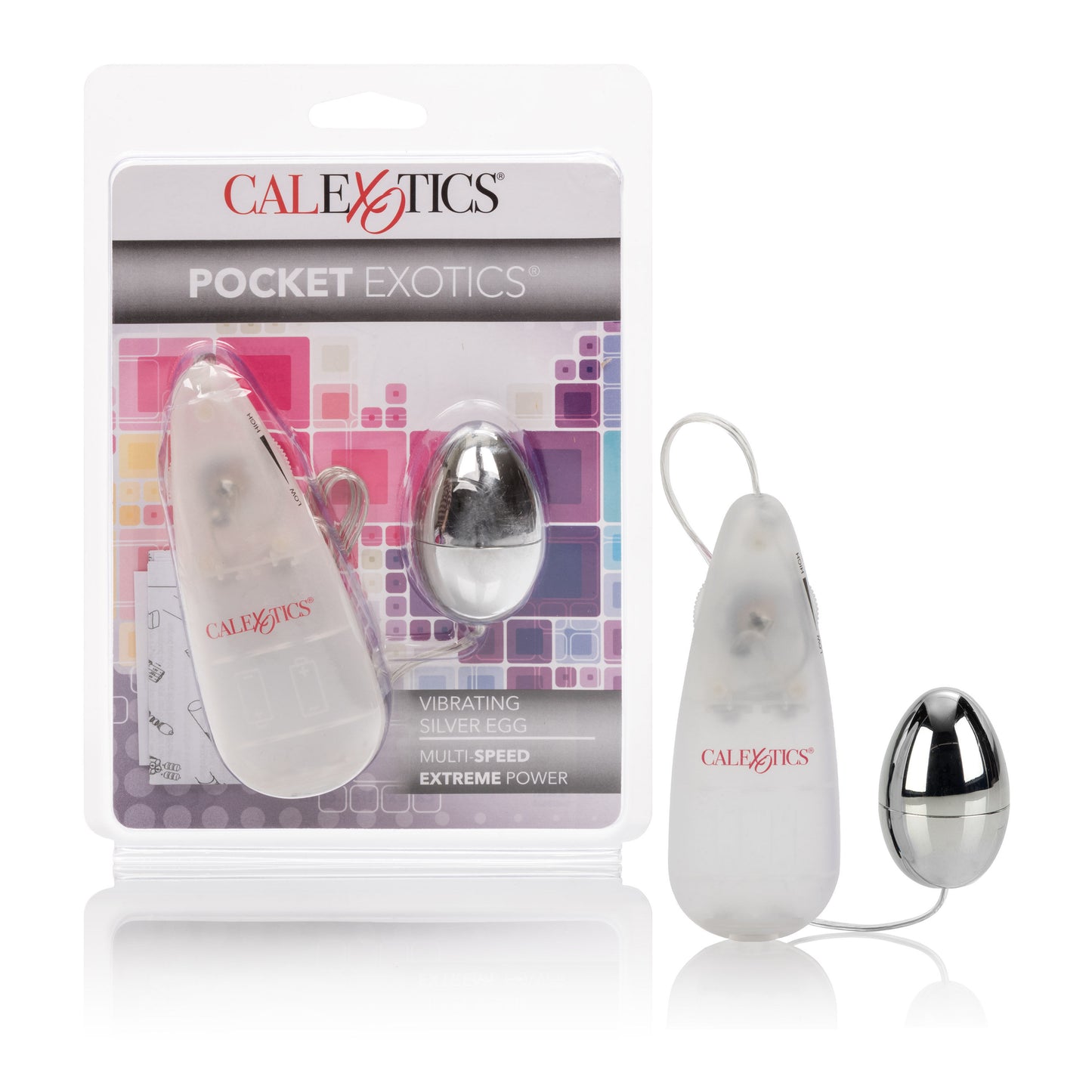 \"Pocket Exotics Vibrating Egg - Silver\"