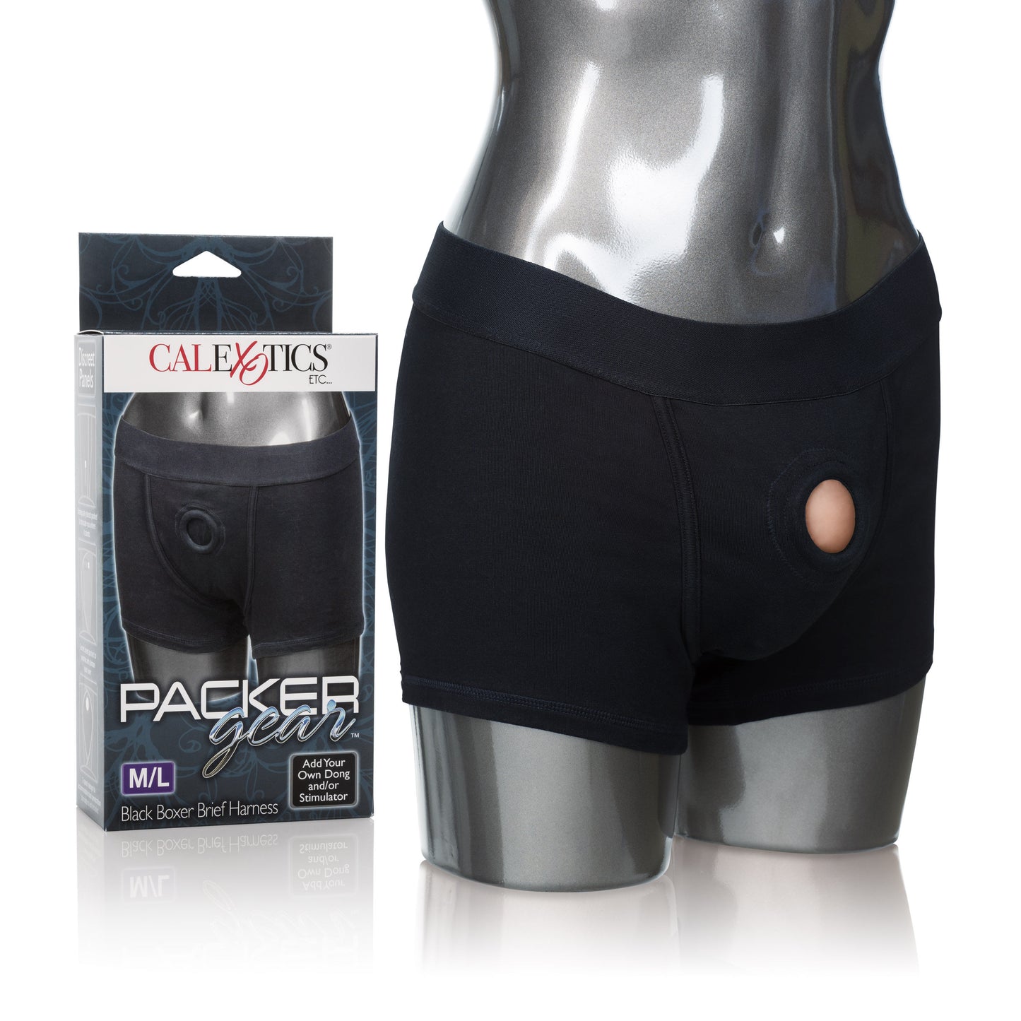 \"Packer Gear Boxer Brief Harness - Medium/large - Black\"