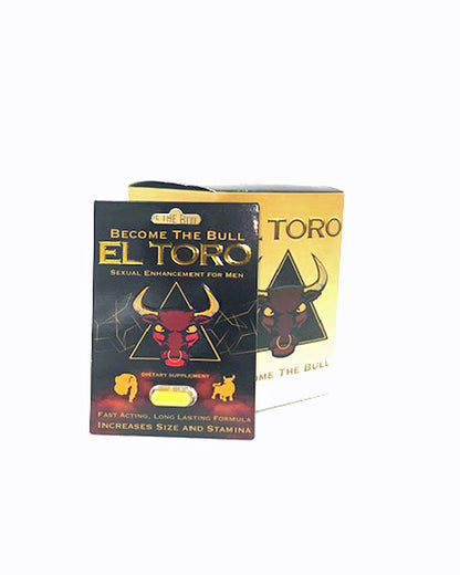 El Toro Male Enhancer 24 Ct Pill Display